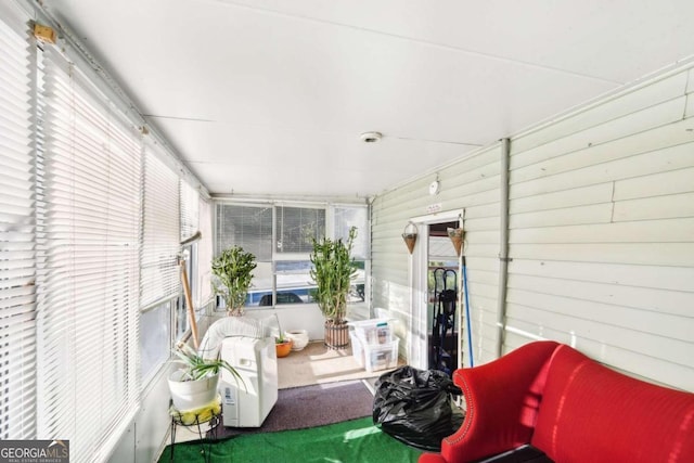 view of sunroom