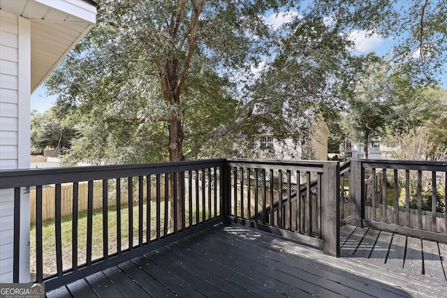 view of wooden terrace