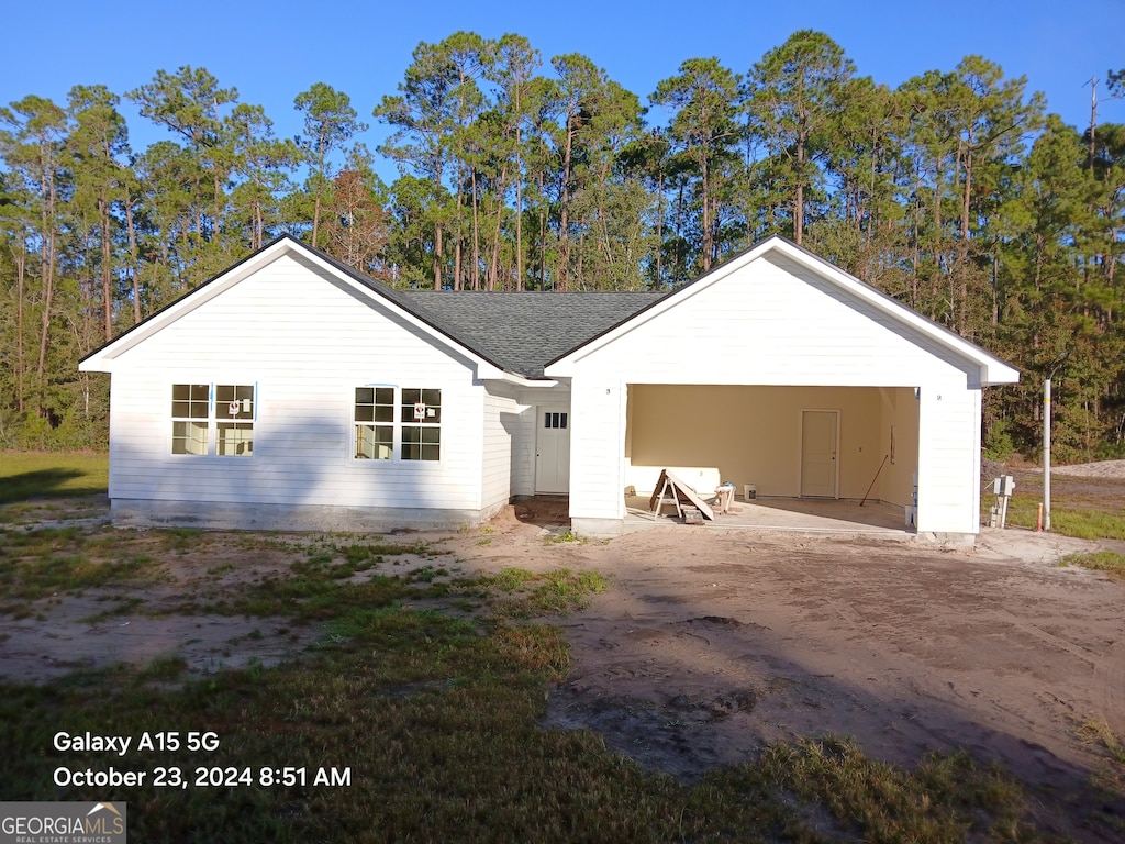 view of side of property