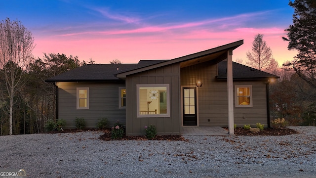 view of ranch-style home