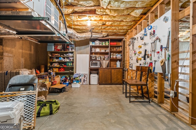 222 Valley View Dr, Rockmart, GA 30153 - view of unfinished basement