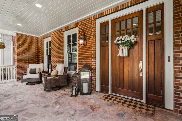 222 Valley View Dr, Rockmart, GA 30153 - entrance to property with covered porch and brick siding