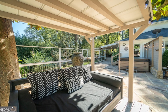 view of patio / terrace featuring outdoor lounge area