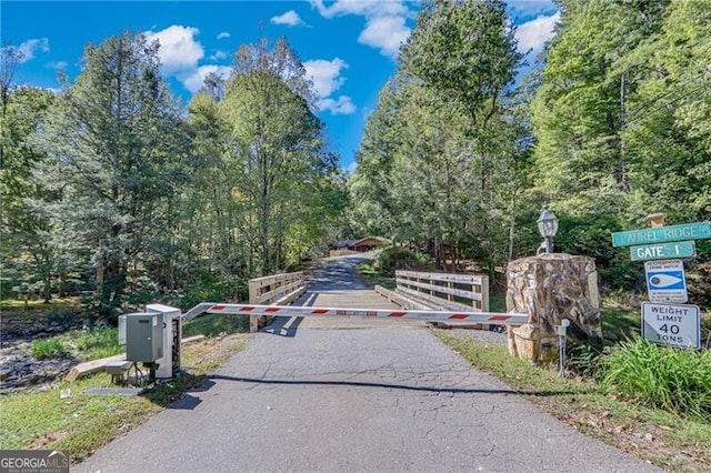 view of road