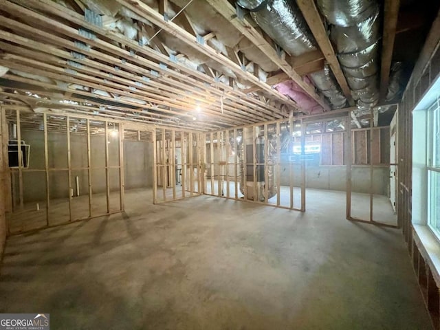 view of basement