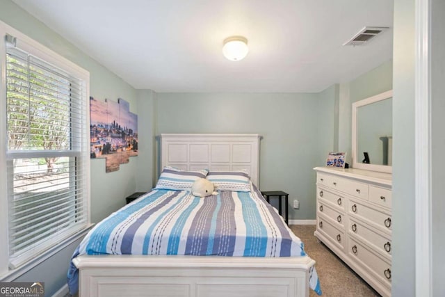 bedroom with carpet flooring