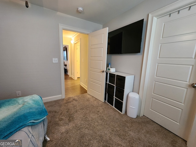 bedroom featuring carpet floors