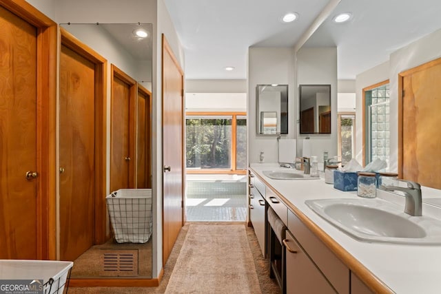 bathroom with vanity