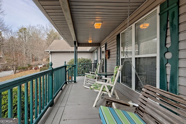 balcony with a porch