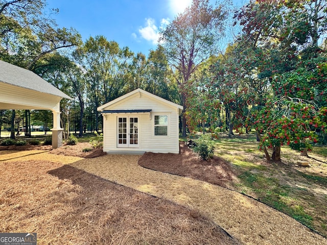 view of outbuilding