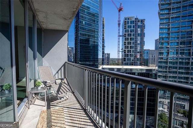 1080 Peachtree St NE Unit 1408, Atlanta, GA 30309 - balcony with a city view