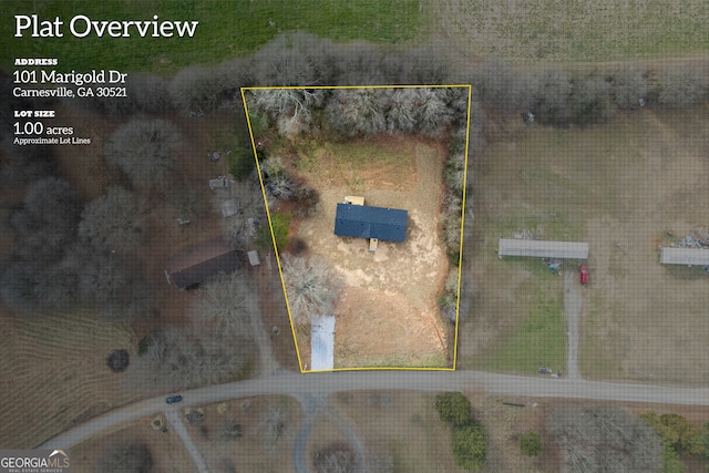 birds eye view of property