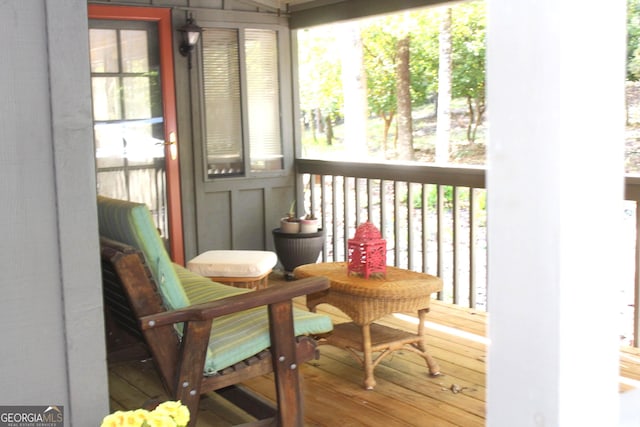 view of sunroom / solarium