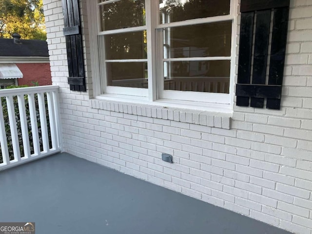 exterior space with concrete floors