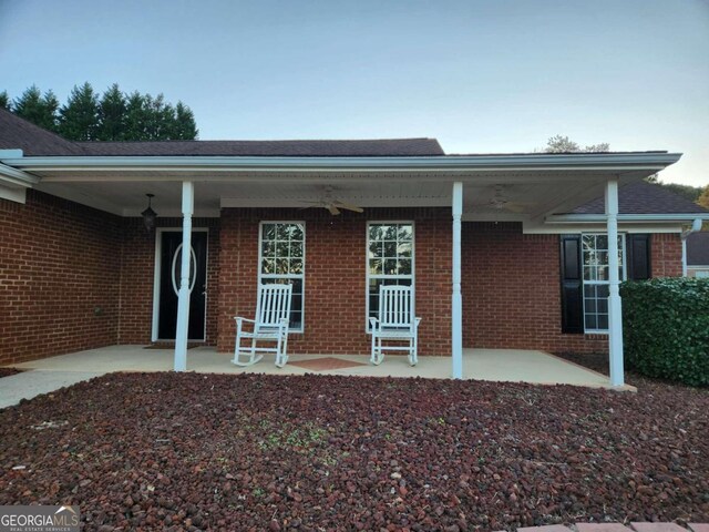 exterior space featuring a porch