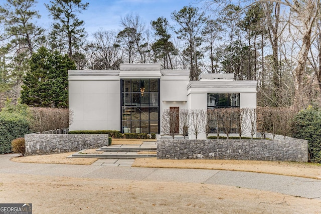 view of front of house with stucco siding