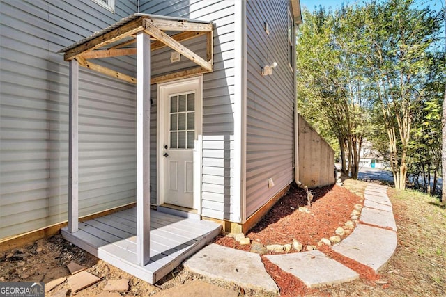 view of entrance to property