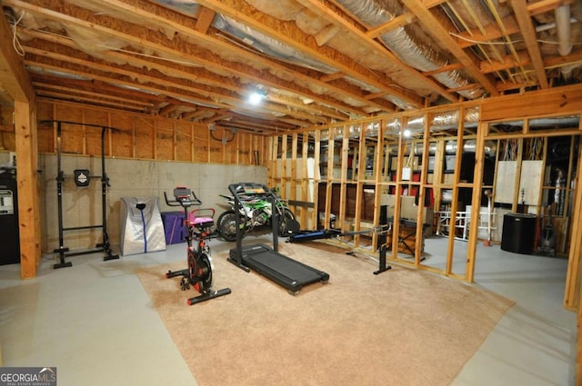 view of workout room