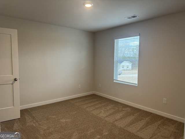 view of carpeted empty room