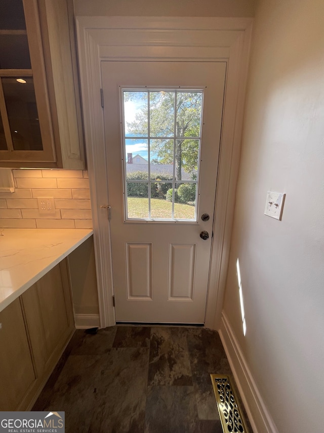 view of doorway to outside