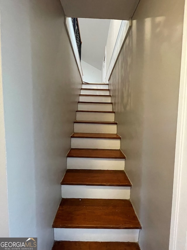 view of stairway