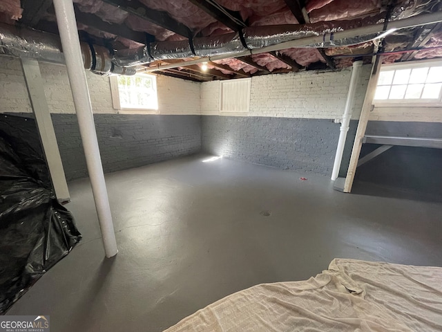 view of basement
