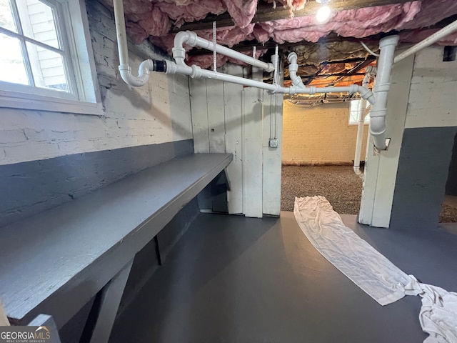 view of basement