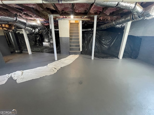view of basement