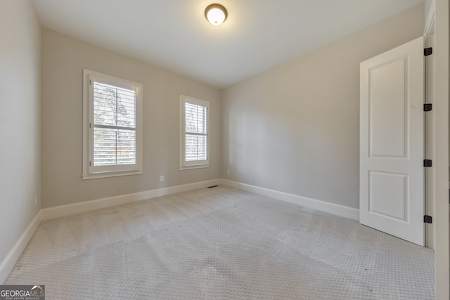 view of carpeted empty room