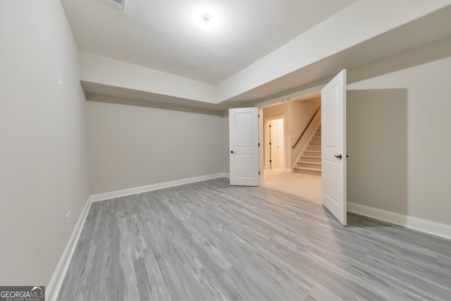 bonus room featuring light hardwood / wood-style flooring