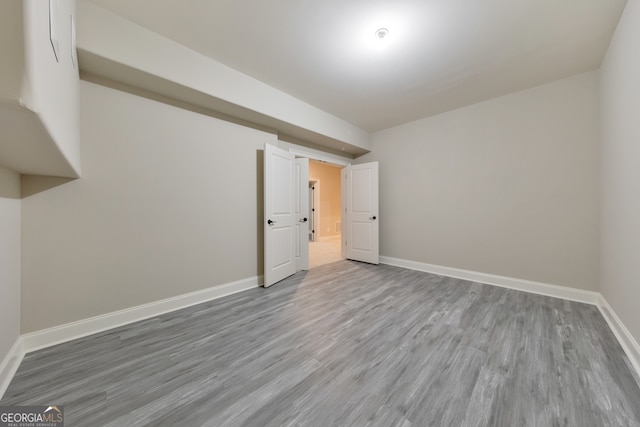 interior space featuring light hardwood / wood-style floors