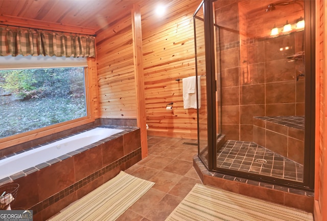 view of sauna / steam room featuring tile patterned flooring