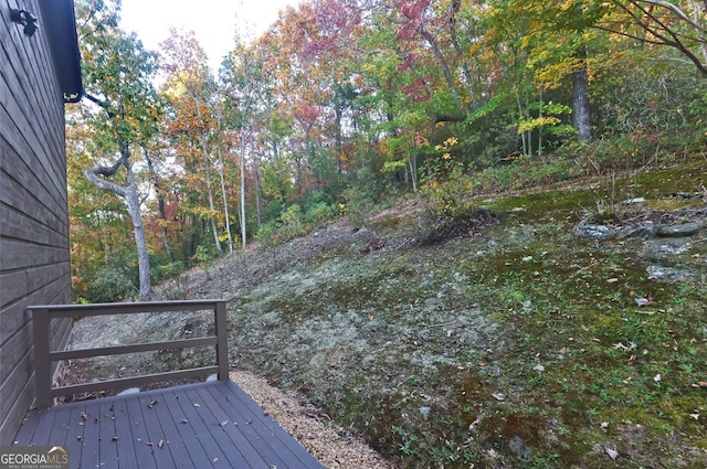 view of wooden terrace