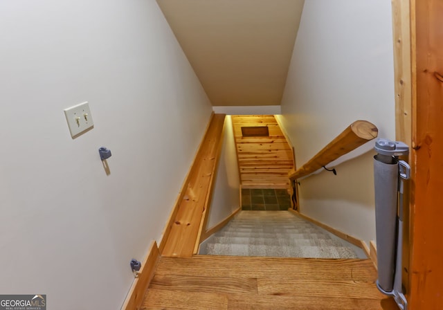 stairway with carpet