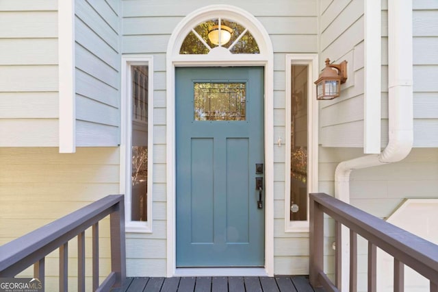 view of entrance to property