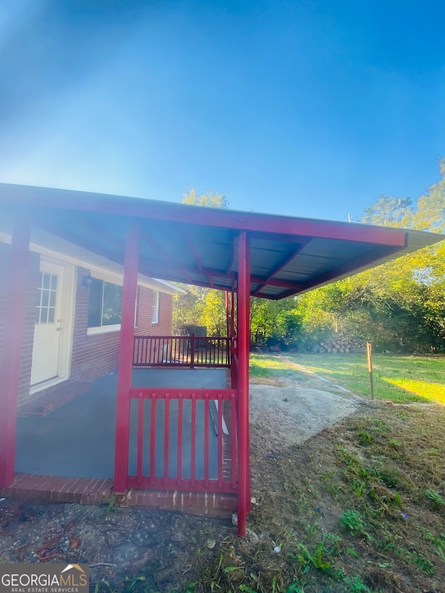 surrounding community featuring a deck