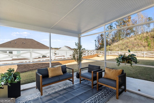 view of sunroom / solarium