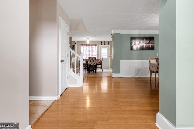 hall featuring hardwood / wood-style floors