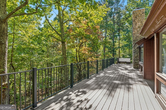 view of wooden terrace