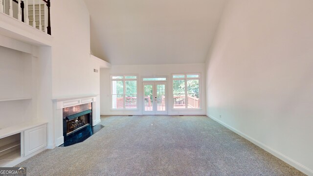 15 Greenridge Way, Newnan, GA 30265 - interior space featuring a chandelier, stairs, baseboards, wood finished floors, and visible vents