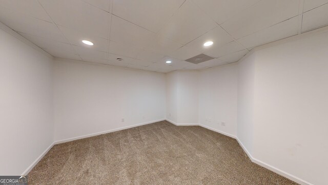 15 Greenridge Way, Newnan, GA 30265 - spare room featuring recessed lighting, carpet, and baseboards