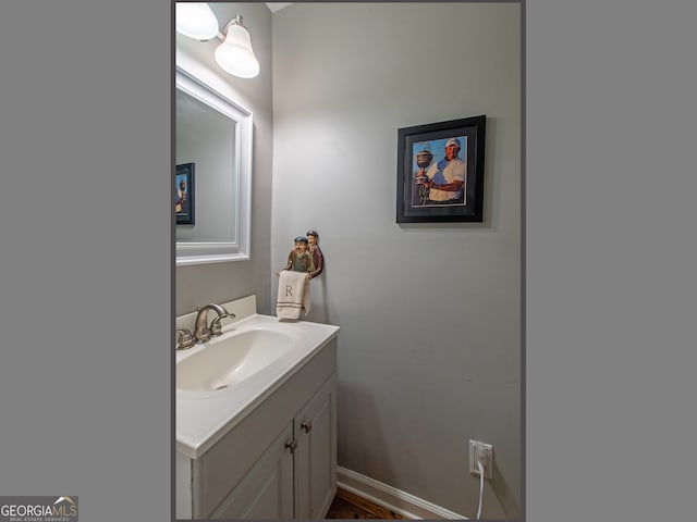 bathroom with vanity