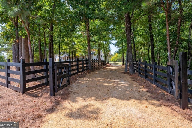 exterior space featuring fence