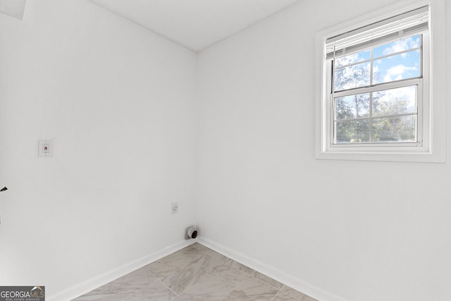 laundry room with hookup for an electric dryer