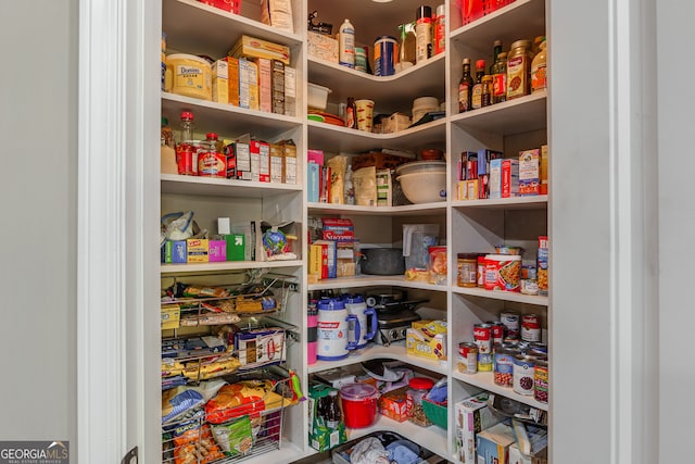 view of pantry