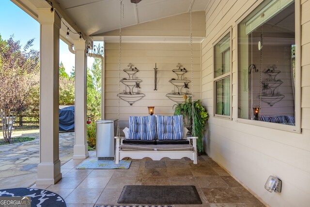 view of patio / terrace with covered porch