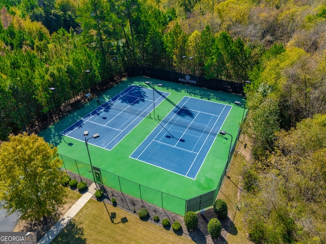 view of sport court