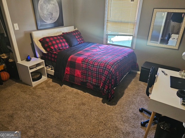 bedroom featuring carpet flooring