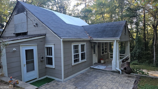 exterior space with a patio