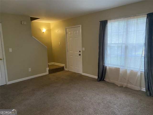 300 Flagstone Way, Austell, GA 30168 - interior space with stairs, baseboards, and carpet floors